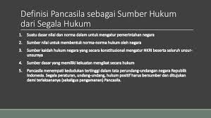 2program magister ilmu hukum universitas indonesia. Pancasila Sebagai Sumber Hukum Dasar Negara Indonesia