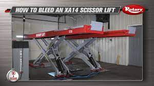 Hero hoists offers products sourced from a select number of suppliers we've built strong working partnerships with for over 10 years. How To Bleed A Rotary Xa14 Scissor Lift Youtube