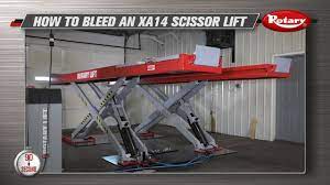 With the front arms shorter than the rear arms. How To Bleed A Rotary Xa14 Scissor Lift Youtube