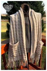 It's a fast knit, a great gift and a wonderful fashion statement, and just the perfect accessory for fall. Pocket Shawl Knitting Patterns Knitting Pattern