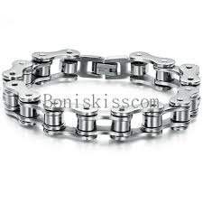 Black And Gold Motorcycle Chain Bracelet Motorcycle Biker Chain Bracelet Men S Heavy Silver Stainless Steel 8 Inch Bangle 6900143819931 Ebay Stainless Steel Bracelet Men Motorcycle Chain Bracelet Bike Chain Bracelet