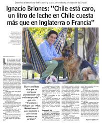 Esta noche el candidato presidencial de evopoli, ignacio briones, reconoció su derrota en las primarias presidenciales del bloque chile vamos. Ignacio Briones On Twitter Chile Esta Caro Un Litro De Leche En Chile Cuesta Mas Que En Inglaterra O Francia Los Invito A Leer La Entrevista Que Publica Lun Donde Hablamos Del