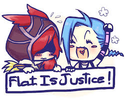 I really love this chara. Flat Is Justice Lol League Of Legends Jinx League Of Legends League Of Legends