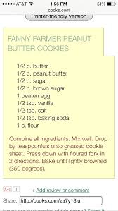 Fannie Farmer Peanut Butter Cookies Fannie Farmer Recipes Farmer Recipes Peanut Butter Cookie Recipe