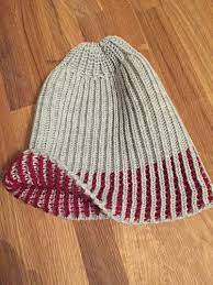 This Is A Pattern For A Two Colour Fisherman S Rib Hat Done On A Standard Gauge Double Bed Machine T Knitting Easy Knitting Patterns Knitting Machine Patterns