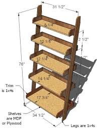 Leaning Wall Shelf Ana White There are 55 leaning ladder shelf for sale on etsy, and they cost $156.34 on average.