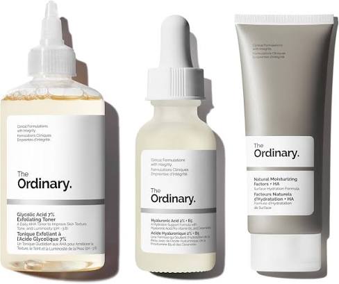 Amazon.com: The Ordinary Favorites Collection For Luminous, Hydrated Skin - Skin Care Bundle Set -Glycolic Acid 7% Exfoliating Toner 8.1, Hyaluronic Acid 2% + B5, Natural Moisturizing Factors + HA : Beauty & Personal Care