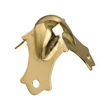 Ace Bright Brass Decorative Corner 1.3 in. 4 pk #VSHE5300322, 01-3610-126