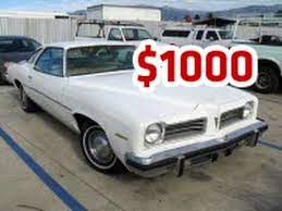 If you or a friend are handy with auto repairs, you could buy a used cheap car for under 1000 dollars, do some minor repair work yourself (body work, brakes, motor repair, interior), and have an inexpensive vehicle for around $1000. Used Cars Under 1000 Dollars Used Car Under 1000 For Sale Youtube