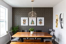 If you plan to wallpaper dining room interior and are looking for inspiration, browse through our dining room wallpapers and explore the most popular choices of our clients! 75 Beautiful Wallpaper Dining Room Pictures Ideas August 2021 Houzz