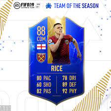 Fifa 21 career mode teams. West Ham United On Twitter Declan Rice Is In The Easportsfifa Premier League Team Of The Season Fifa19 Fut