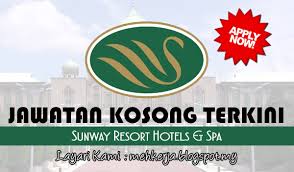 Jabatan kerja raya atau jkr adalah satu jabatan dibawah kementerian kerja raya malaysia yang bertanggungjawab membina dan menjaga infrastruktur awam di malaysia seperti laluan persekutuan dan negeri, bangunan kerajaan, elektrik. Jawatan Kosong Di Sunway Resort Hotels Spa 9 June 2017 Gaji Rm1 100 Rm1 600 Salary Increment Free Meals Yearly Bonus Etc Jawatan Kosong 2020 Kerja Kosong Terkini Job Vacancy