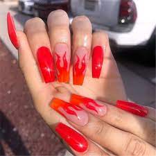 31go red acrylic nails coffin. 45 Hottest Red Long Acrylic Coffin Nails Designs You Need To Know Cute Hostess For Modern Women Long Acrylic Nails Coffin Fashion Nails Red Acrylic Nails