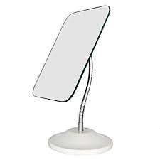 A vanity mirror with lights is the perfect thing that you can add to your bathroom or bedroom. Buy Yeake Adjustable Flexible Gooseneck Makeup Mirror 360 Rotation Folding Portable Desk Vanity Mirror With Stand Shower Shaving Cosmetic Mirror Square Online In Germany B07ytnm1fm