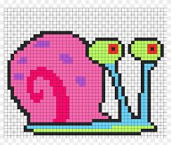 It was designed to have fun and relax. Spongebob Gary Coloring Pages 121256 Gary The Snail Minecraft Pixel Art Clipart 4196745 Pikpng