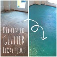 Diy Turquoise Glitter Epoxy Floor Lola Tangled Epoxy Floor Diy Epoxy Floor Diy Flooring