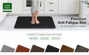 Top 5 best anti fatigue kitchen mat reviews and buyer's guide. Amazon Com Casa Pura Kitchen Mat Anti Fatigue Mat 3 4 Thick Ergonomically Engineered Non Slip Waterproof 20 X72 Black Kitchen Dining