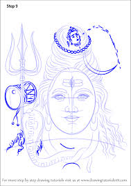 Learn How To Draw Lord Shiva Face Hinduism Step By Step Drawing Tutorials Very easy and simple line art lord shiv shankar. learn how to draw lord shiva face
