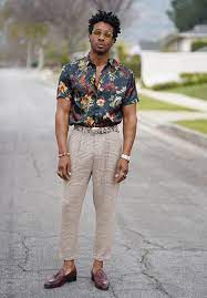 Ootd Floral Button Up Plaid Pants Norris Danta Ford Floral Pants Outfit Mens Fashion Blazer Shirt Outfit Men