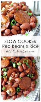 Slow Cooker Red Beans And Rice Recipe Slow Cooker Red Beans Red Beans N Rice Recipe Red Beans Recipe