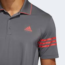 Ultimate365 Blocked Polo Shirt Grey Real Coral Fj9941 Shirts Polo Shirt Polo