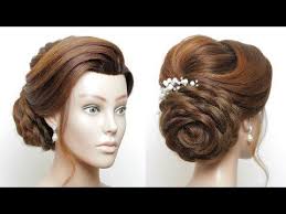 Side Rose Bun New Bridal Hairstyle For Long Hair Wedding Updo Youtube Wedding Updo Tutorial New Bridal Hairstyle Rose Bun