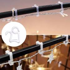 50pcs Set Gutter Hang Hooks Clip Christmas Party Fairy Lights Decoration Clip Tools Xmas Party Led Tile Roof Light Gutter Clips Hooks Rails Aliexpress