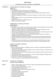project controls engineer resume