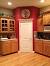 Gray Kitchen With Red Accents