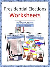 Presidential Election Facts Worksheets Process Roles Outcome Kids