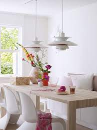 12 Ways To Use Panton Chairs Inside And Outdoors Design Milk Dining Room Pendant Beautiful Dining Rooms Pendant Lighting Dining Room