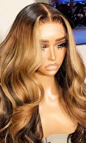 28 Elegant Body Wave Wig] 28 Elegant Body Wave Ombre Lace Front Wig -