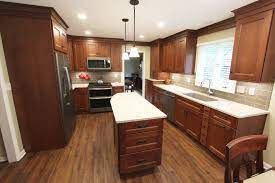 If you've been browsing quartz colors, here is a guide to the most. Transitional Cherry Kitchen With Beige And White Quartz Countertop Akron Oh Transitional Kitchen Cleveland By Cabinet S Top Houzz