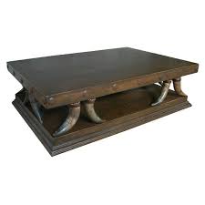 The legs intersect on the floor in the center of the table. High End Rustic Western Table Renato From Our Handcrafted Wild West