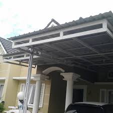 Untuk hunian rumah, baja ringan yang sering digunakan adalah tipe tagangan tarik antara g250 sampai dengan g300. Kanopi Rumah Modern Baja Ringan Photos Facebook