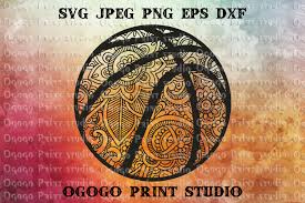 Download Mandala Svg Basketball Svg Zentangle Svg Sport Svg 227793 Cut Files Design Bundles