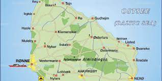 Das dekollete ist die kunst, soviel zu zeigen, daß noch etwas übrigbleibt. Karte Von Bornholm Insel In Danemark Welt Atlas De