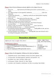 Deklination Der Adjektive Adjektive Deutsch Adjektive Deklination Der Adjektive
