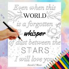 Throne Of Glass Coloring Page Rowaelin Coloring Page Aelin Coloring Page Rowan Coloring Page Boo Throne Of Glass Quotes Literary Gifts Quote Coloring Pages