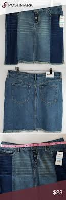 William Rast Two Toned Denim Skirt Sz 31 Sz 10 William Rast