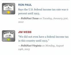 half true ron paul pol says the us federal income tax rate