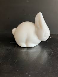 Imperial Glass Milk Glass Baby Bunny Mark Heisey Mold