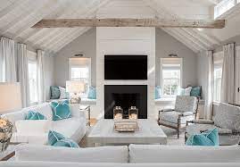 Coastal style has wide interpretation: 20 Beautiful Beach House Living Rooms