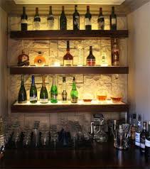 This handcrafted, high quality wooden shelf. Small Home Bar Ideas Maximizing Wall Niche Space