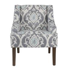 Homepop Global Damask Suri Blue Classic Swoop Accent Chair K6499 A750 The Home Depot It is thickly padded with a.