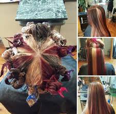 Pinwheel Technique Pinwheel Hair Color Hair Color Techniques Rainbow Hair Color