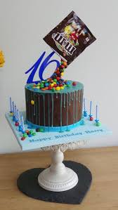 M M Gravity Defying Chocolate Ganache Drip Cake Tropfkuchen Geburtstag Torte Junge Schwebekuchen