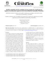 El icfes publicó los resultados tras retrasar el proceso dos semanas para procesar calificaciones. Pdf Analisis Estadistico De Los Resultados De Las Pruebas De Estado Para El Ingreso A La Educacion Superior En La Universidad De Santander Colombia