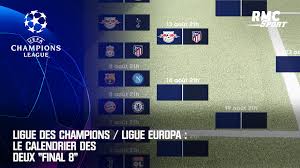 Le tirage au sort du final 8 de la ligue europa a eu lieu ce vendredi midi. Ligue Des Champions Ligue Europa Le Calendrier Des Deux Final 8