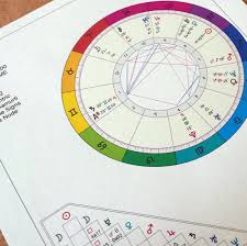Basic Natal Chart Digital Astrology Chart Astrological Birth Chart Full Color From Mystick Physick